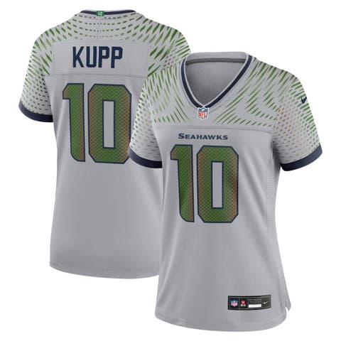 Women's Nike Cooper Kupp Wolf Gray Seattle Seahawks 2025 Rivalries Collection Game Jersey