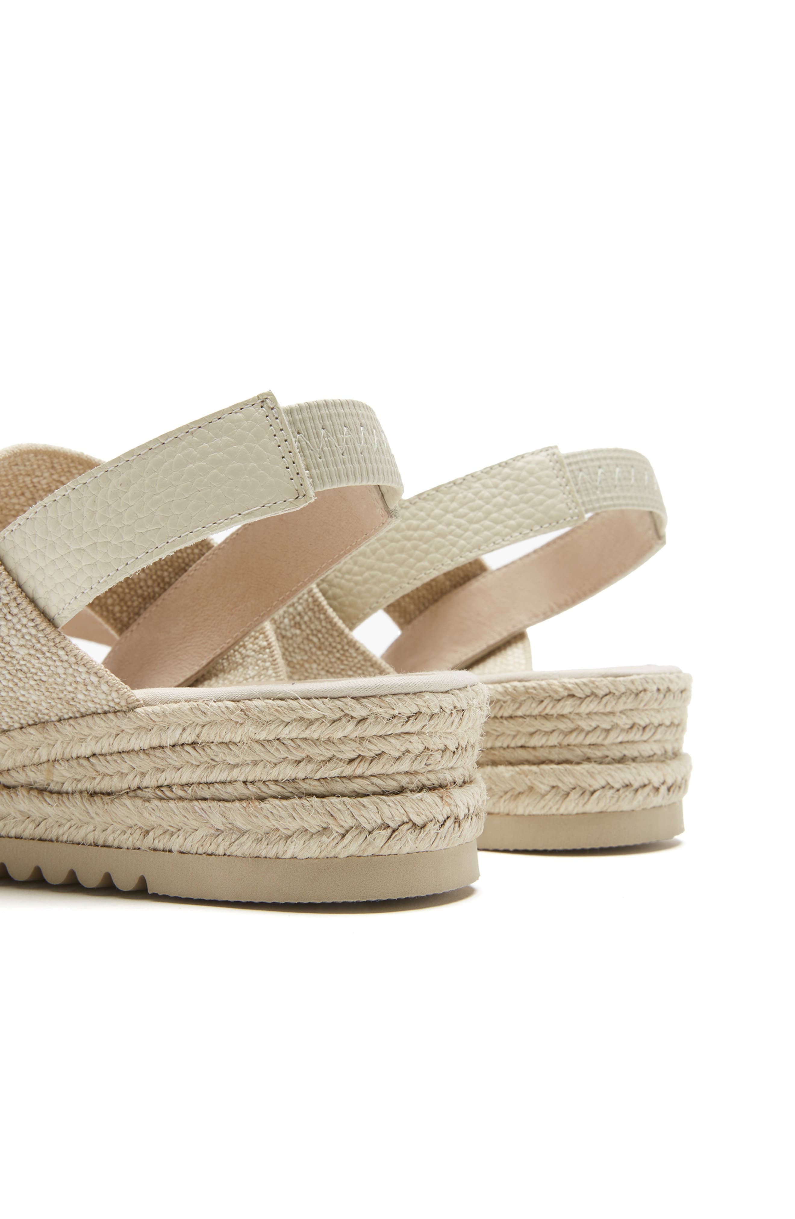 Rica Espadrille Wedge Sandal, Alternate, color, MILK PEBBLE