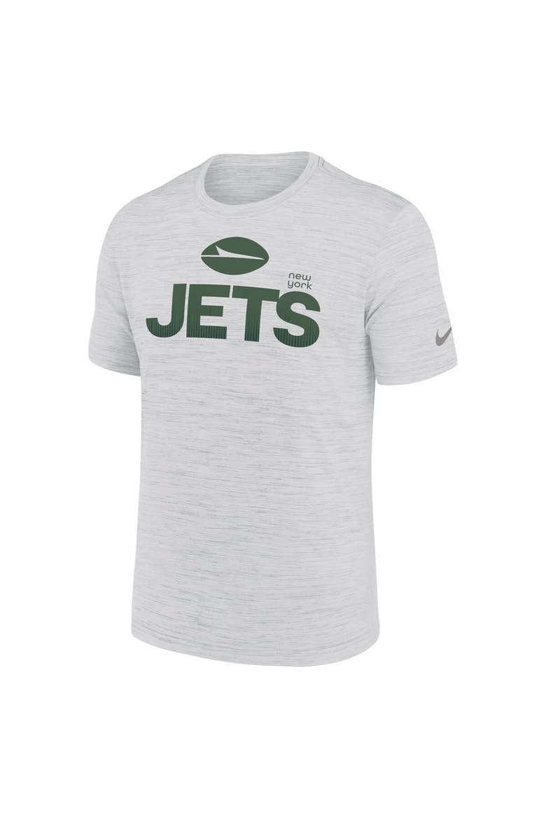 Men's Nike Ash New York Jets Blitz Velocity Modern Performance T-Shirt, Alternate, color, Ash