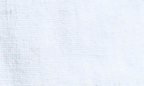 Bdg Urban Outfitters Five Pocket Linen & Cotton Drawstring Shorts In Pale Blue
