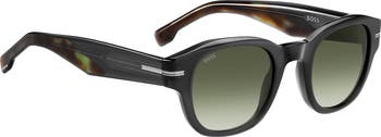 48mm Gradient Small Rectangular Sunglasses