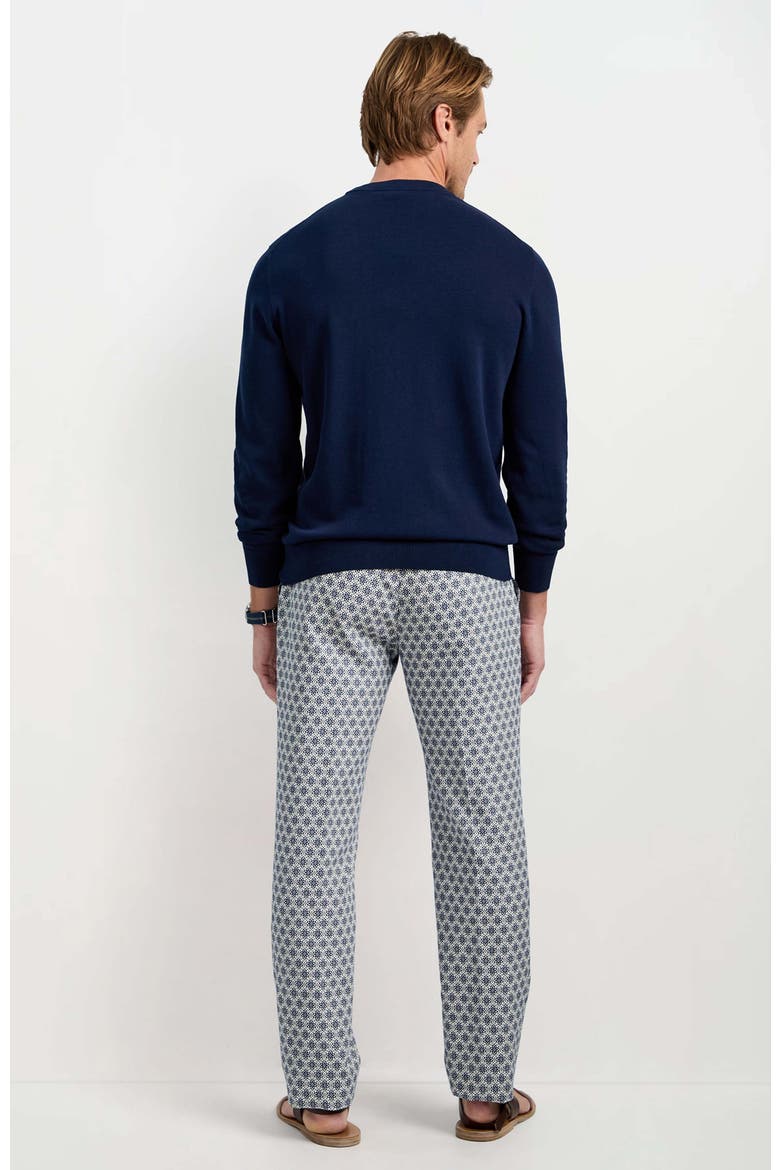 Clyde Slim Trouser Daisy Jacquard, Alternate, color, Ink