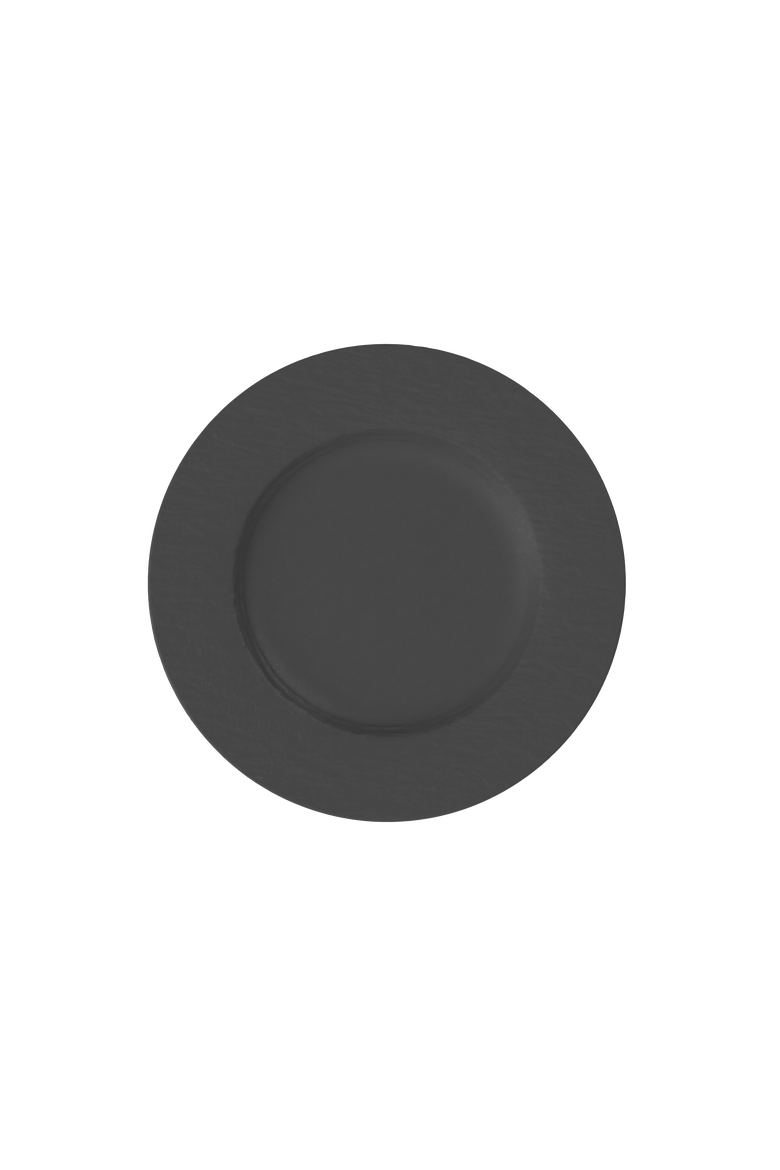 Manufacture Rock Dinner Plate, Main, color, black