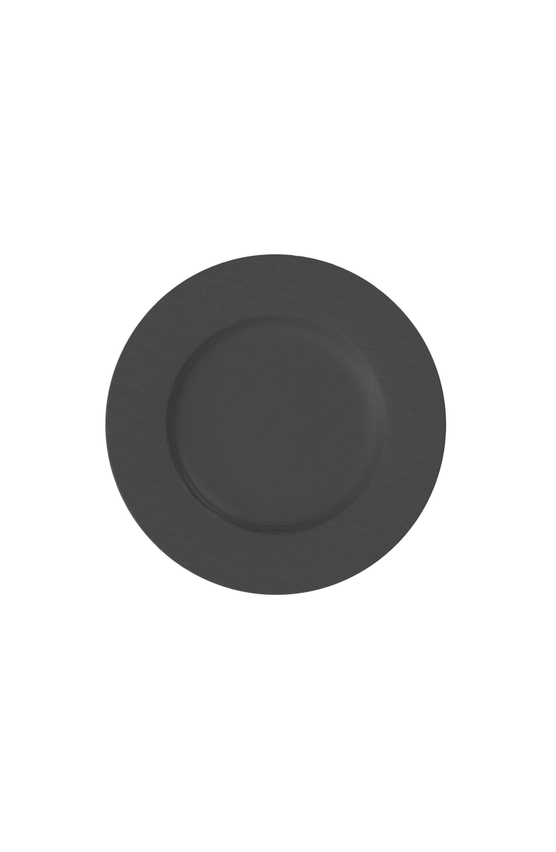 Villeroy & Boch Manufacture Rock Dinner Plate, Main, color, Black
