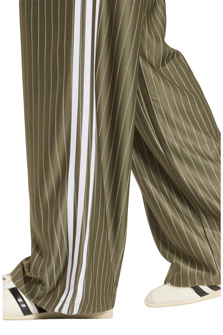 Pinstripe Wide Leg Track Pants, Alternate, color, BRANCH