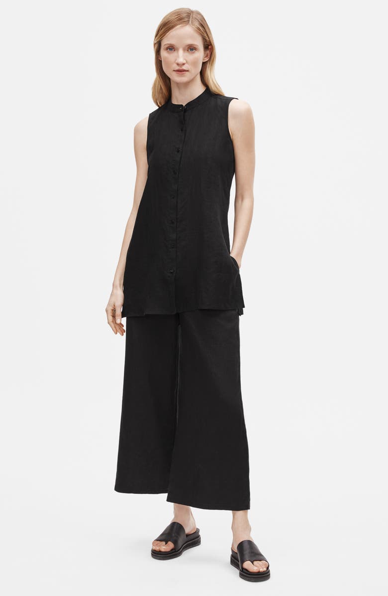 Eileen Fisher Organic Linen Tunic Top, Alternate, color,