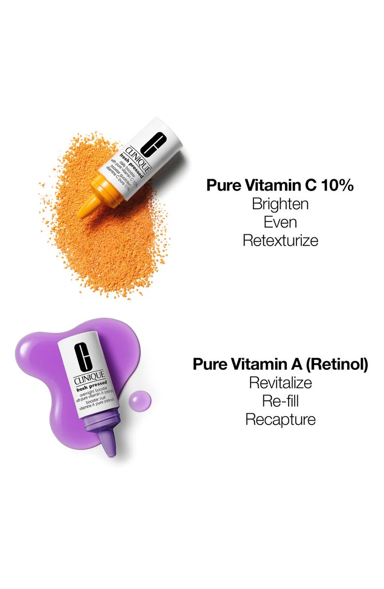 Clinique Fresh Pressed Clinical Daily + Overnight Boosters, Alternate, color, 