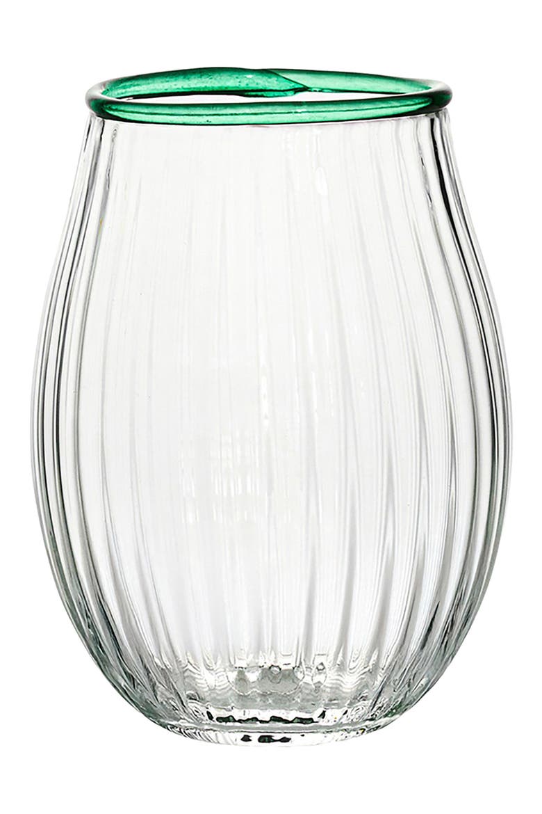 Nell Stemless Wine Glass, Main, color, WATERCRESS