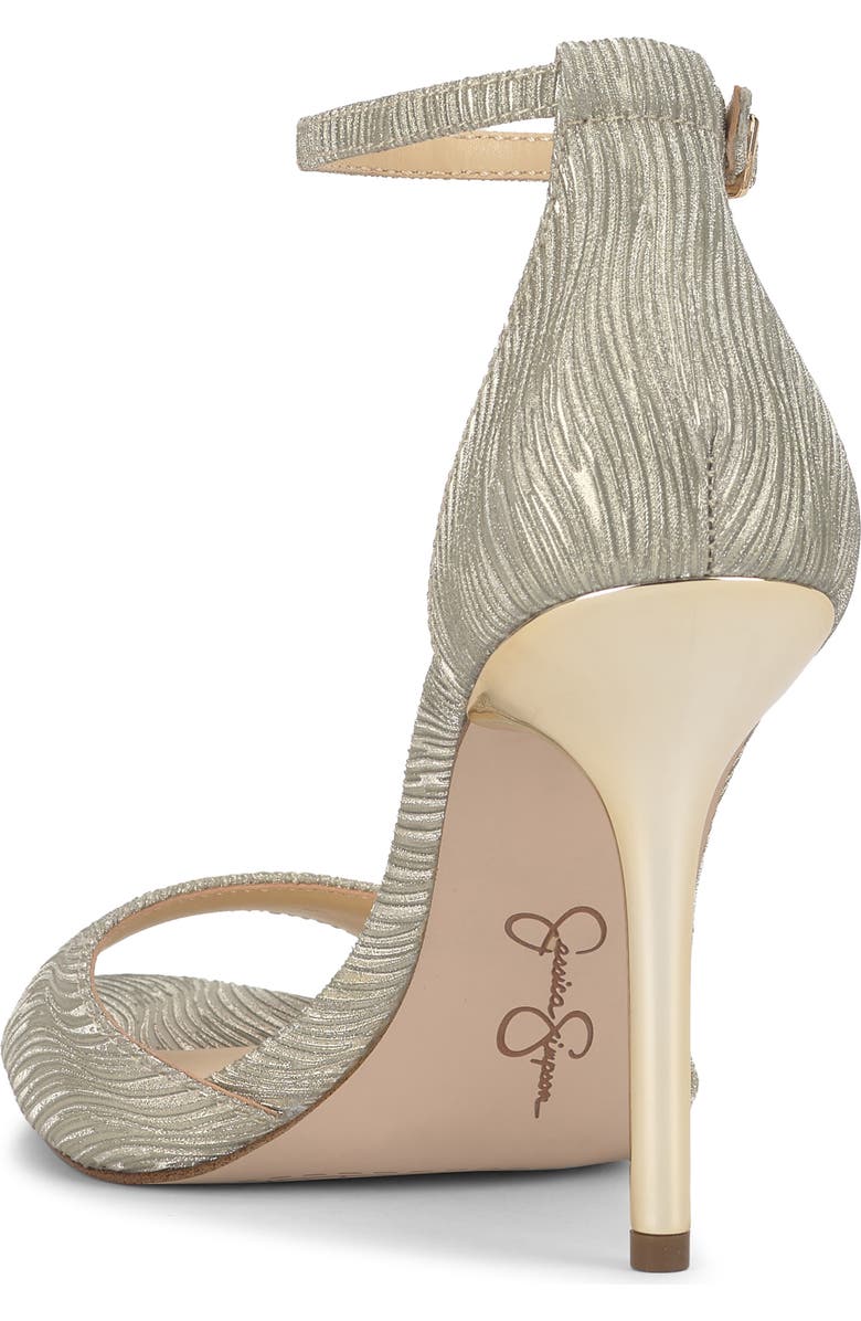 Jessica Simpson Nelira Ankle Strap Sandal, Alternate, color, Light Gold