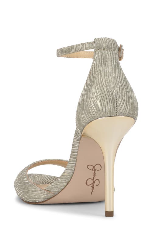 Jessica Simpson Nelira Ankle Strap Sandal In Silver