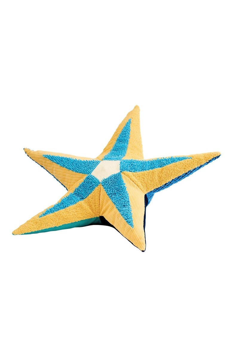 Kaplan Early Learning Company Plush Sea Star Pillow, Alternate, color, Blue
