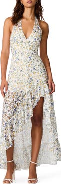 Steve Madden Floral Print Halter Dress