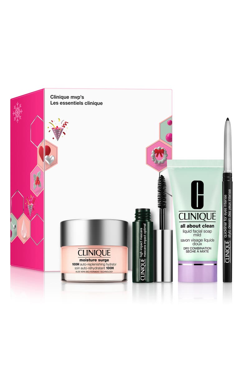 Clinique MVPs Skincare & Makeup Set $52.50 Value, Main, color,