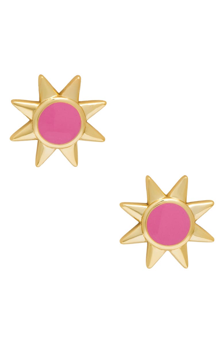 Lily Nily Kids' Sun Stud Earrings, Main, color, Pink