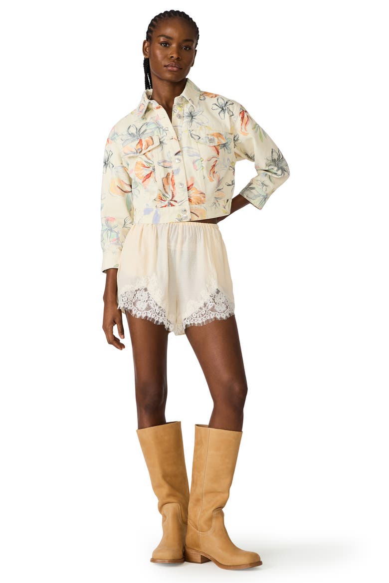 Daisee Lace Shorts, Alternate, color, BIRCH WHITE