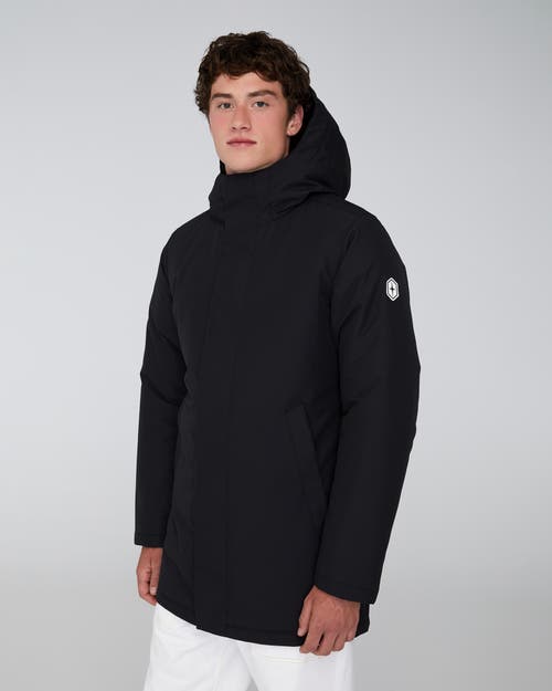 Quartz Co. Labrador | Hooded Down Winter Jacket In Black