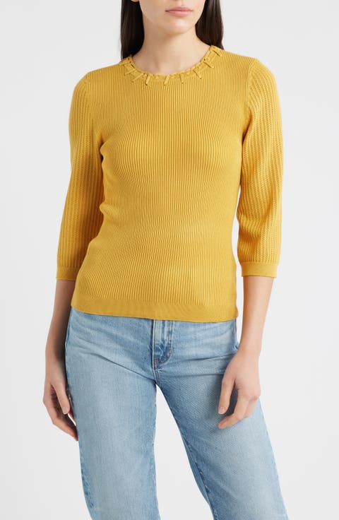 Elbow Sleeve Rib Sweater