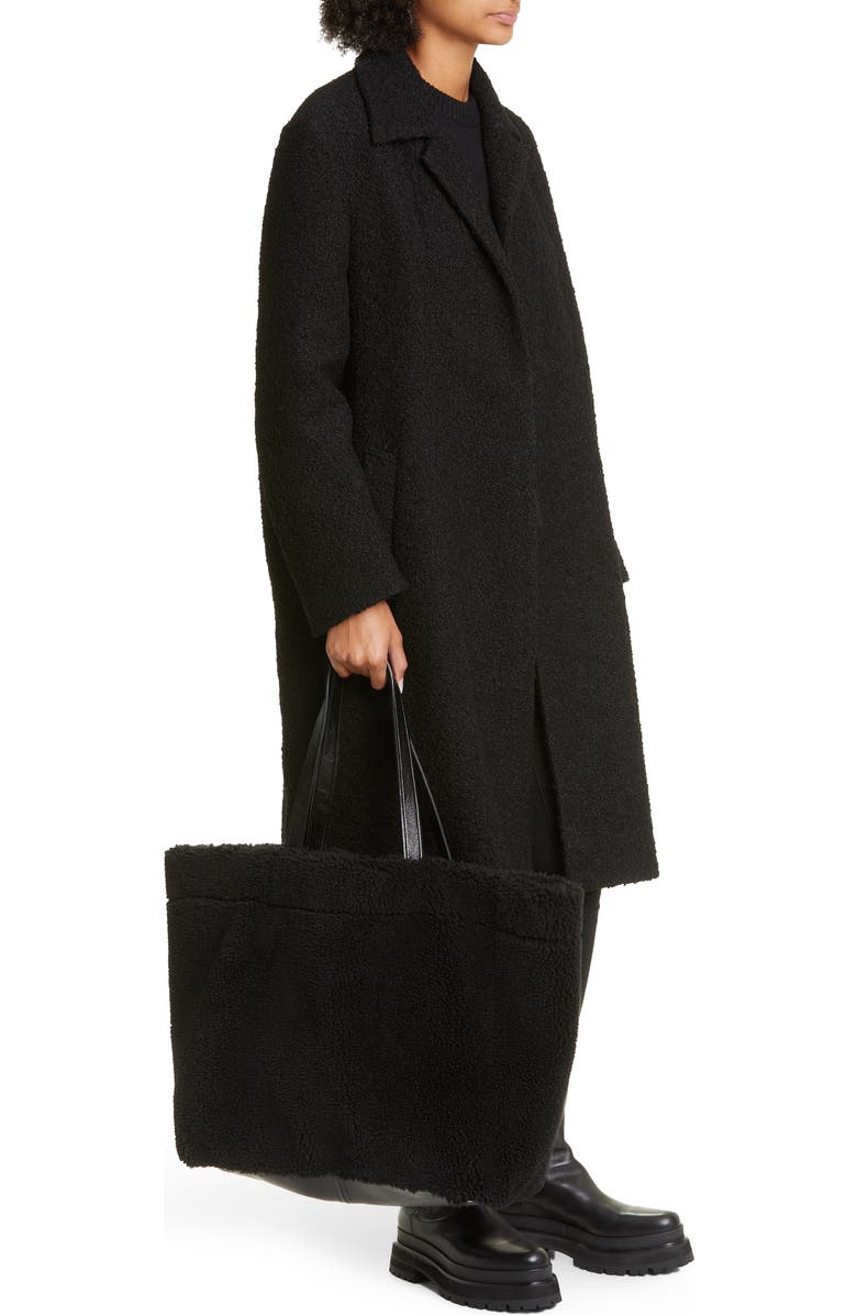 Stand Studio Large Faux Shearling Tote, Alternate, color,