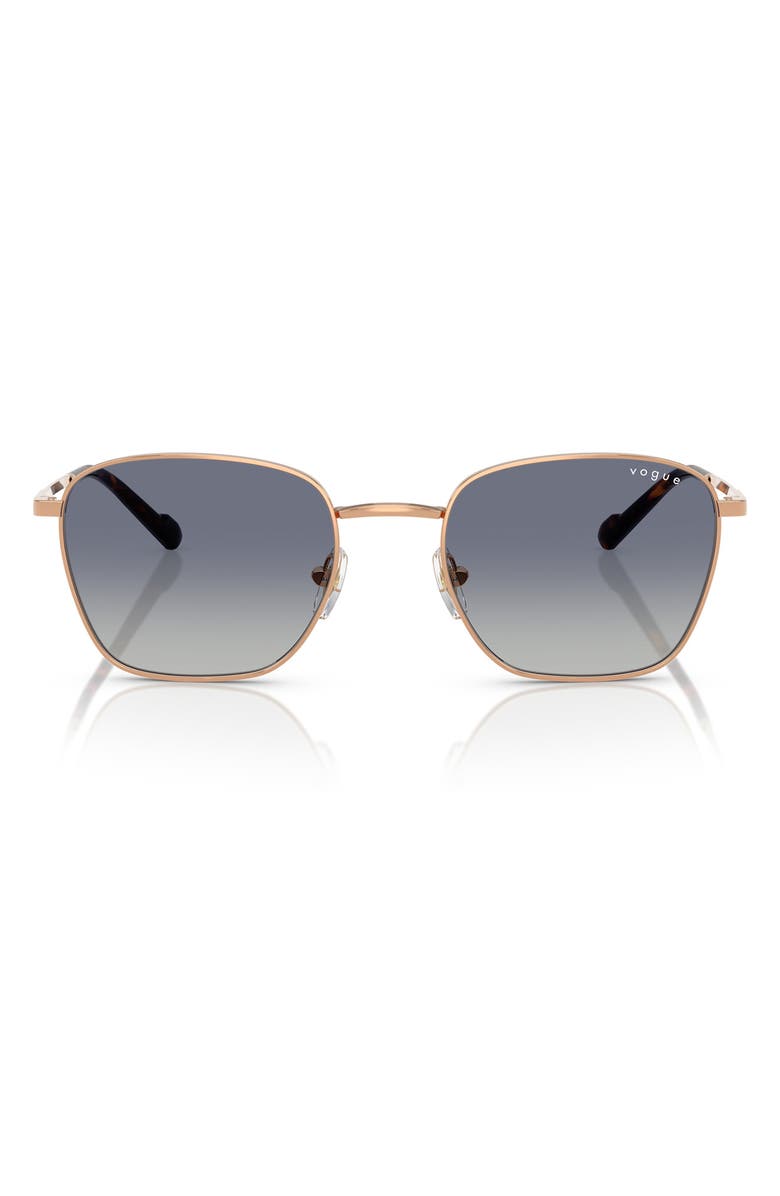 VOGUE 53mm Pillow Sunglasses, Main, color, Rose Gold