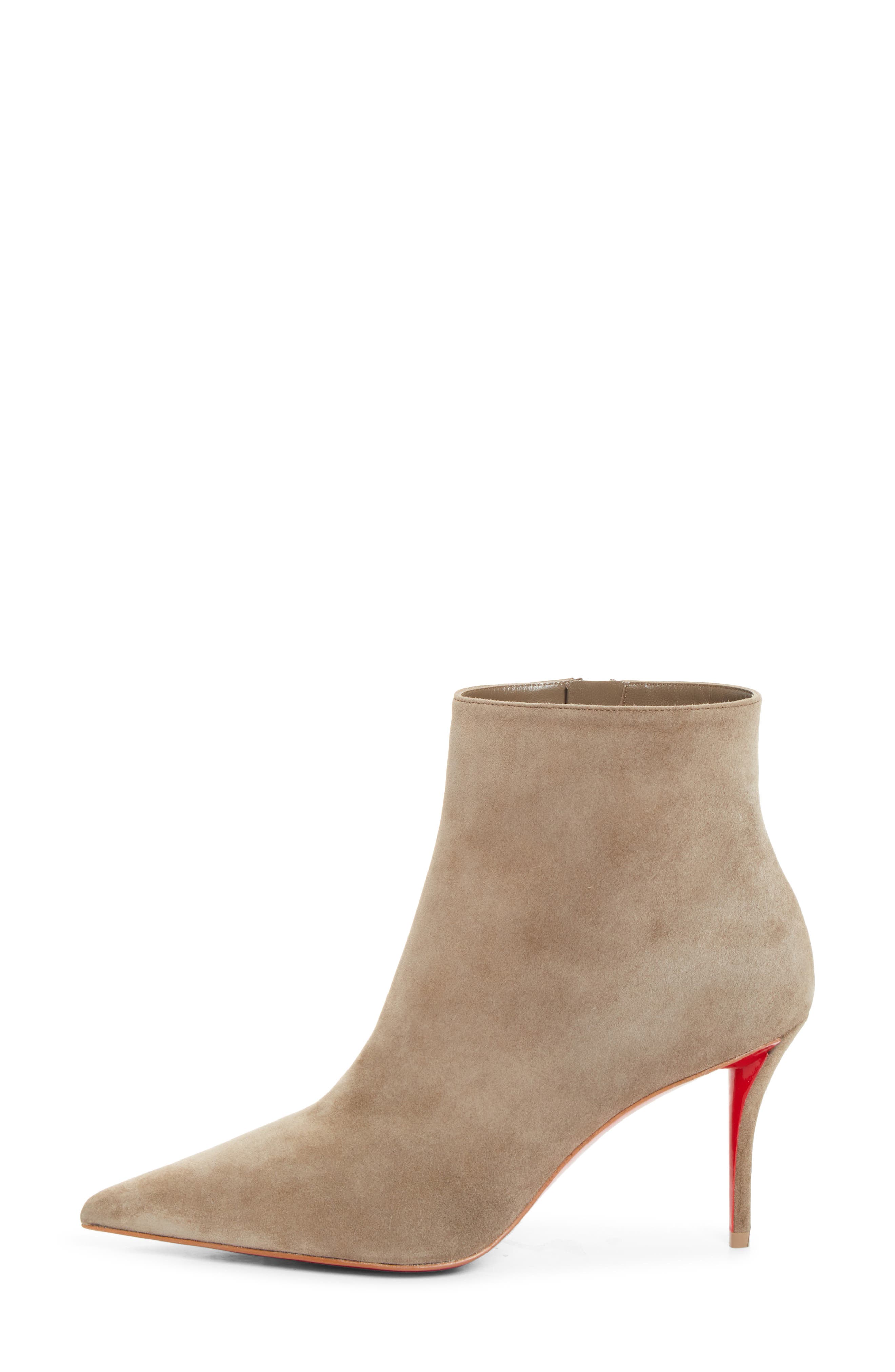 Christian Louboutin Miss Z Pointed Toe Bootie, Alternate, color, Silex