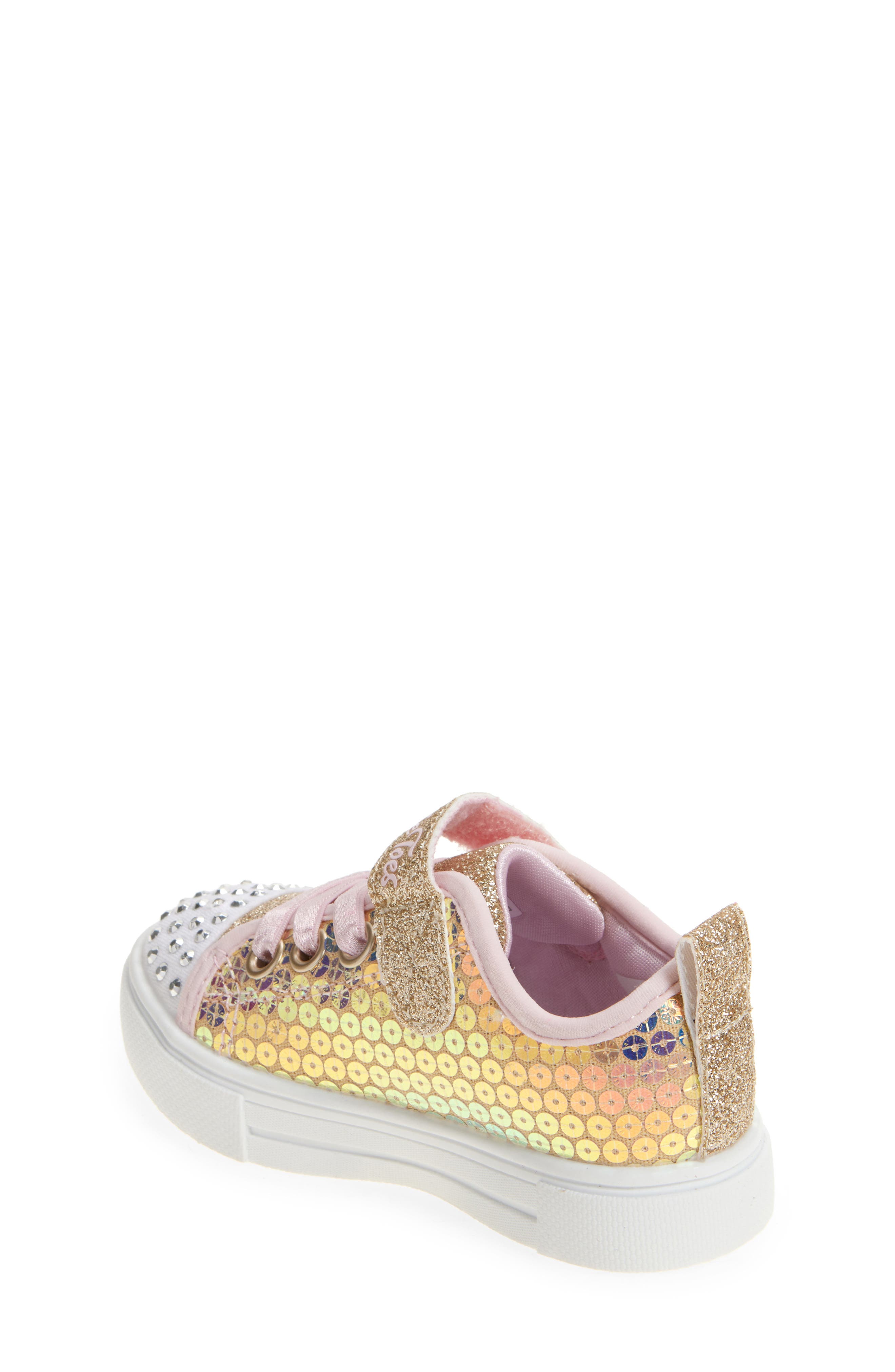 Kids' Twinkle Sparks Light-Up Sneaker, Alternate, color, GDPK-GOLD/