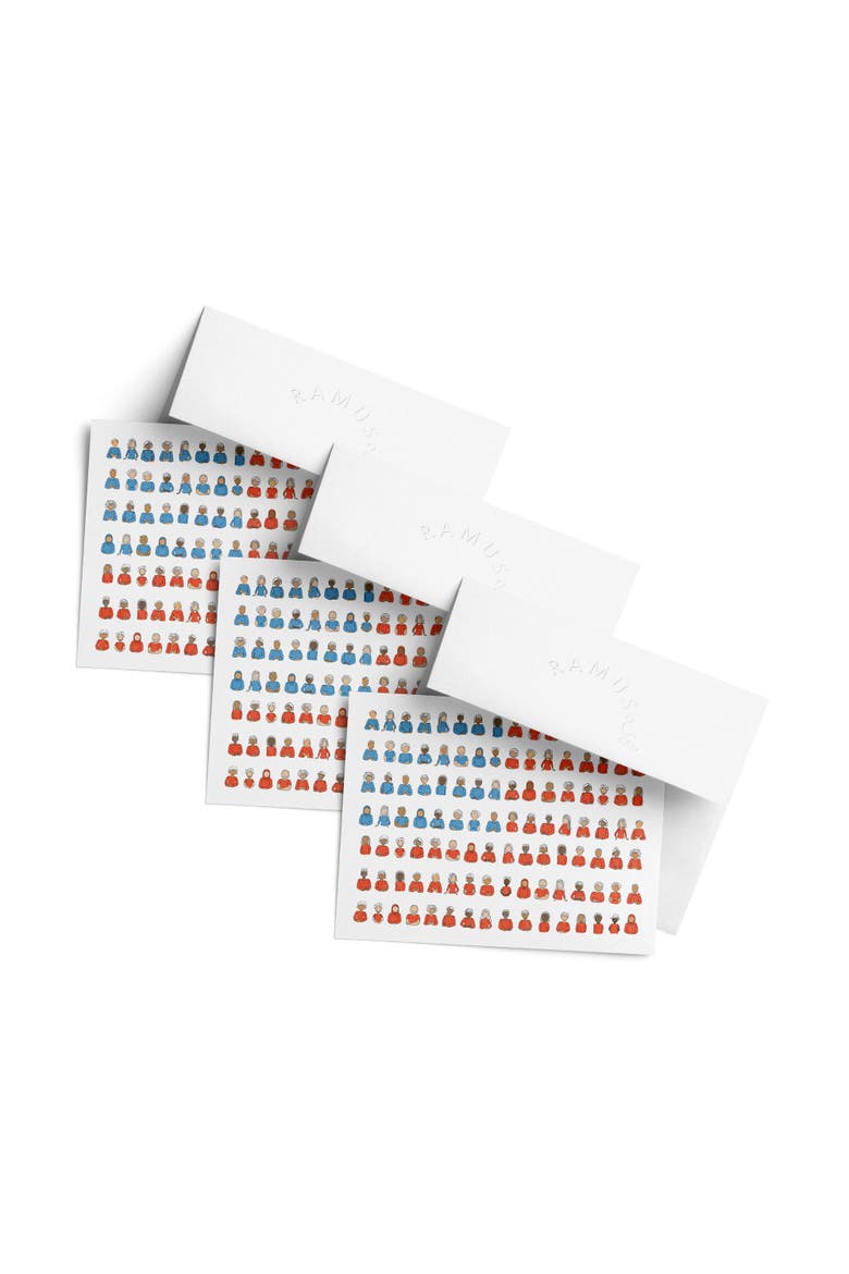 Flag Greeting Card Pack (3ct) "USA People Flag", Main, color, Multi-Pack
