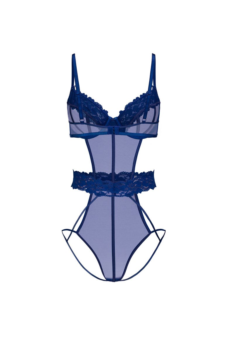 Sawyer Bodysuit Lingerie, Alternate, color, Dark blue