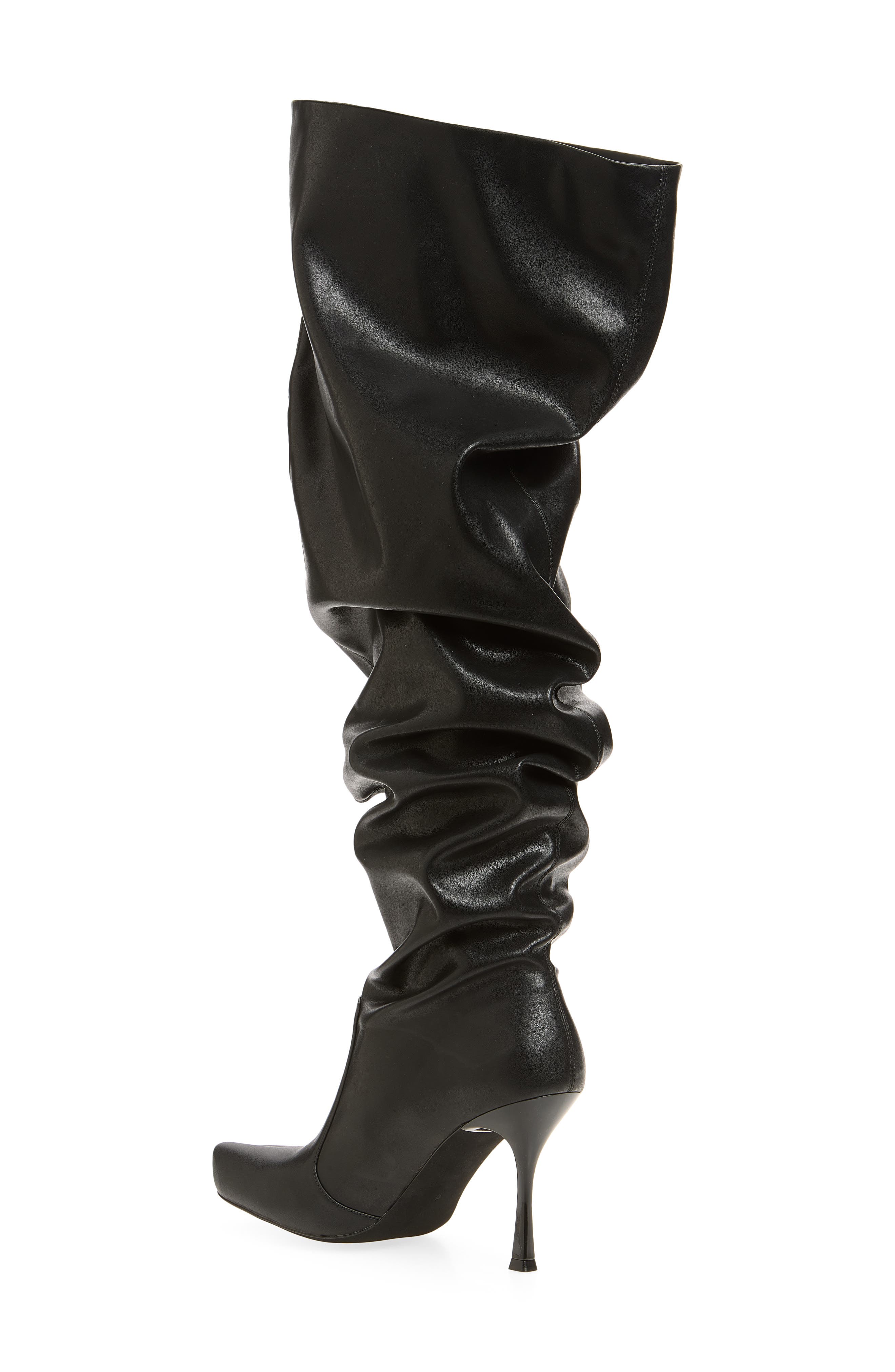 Conform 2 Embossed Toe Over the Knee Boot, Alternate, color, BLACK SHINY