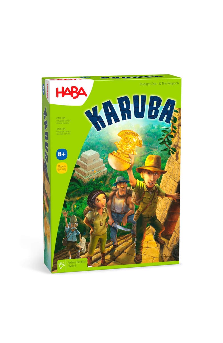 HABA Karuba - Jungle Adventure Tile Placement Family Puzzle Game - Exciting Family Games & Kids Board Games ages 8-12, Main, color, Multi