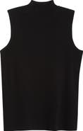 Tahari ASL Sleeveless Mock Neck Sweater