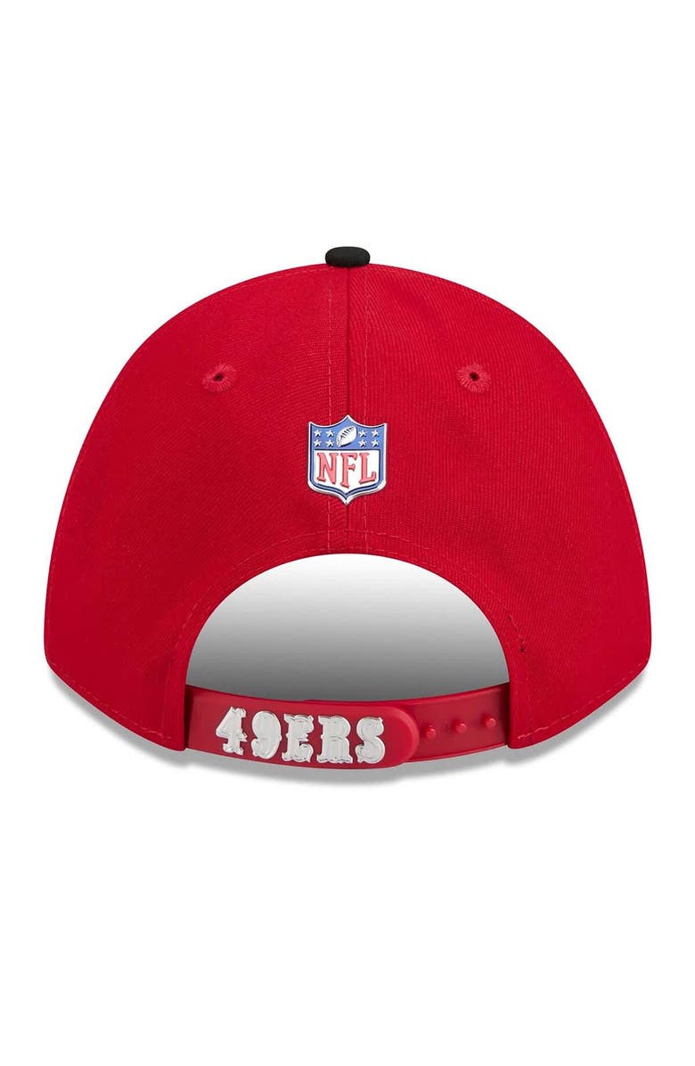New Era Men's New Era  Scarlet/Black San Francisco 49ers 2026 NFL Draft 9FORTY M-Crown Adjustable Hat, Alternate, color, Scarlet