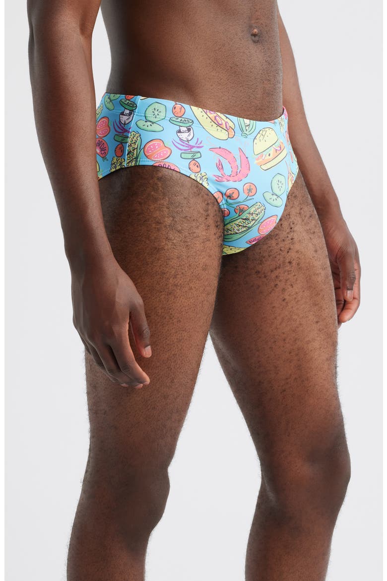 Grill Master Swimsuit, Alternate, color, BLUE