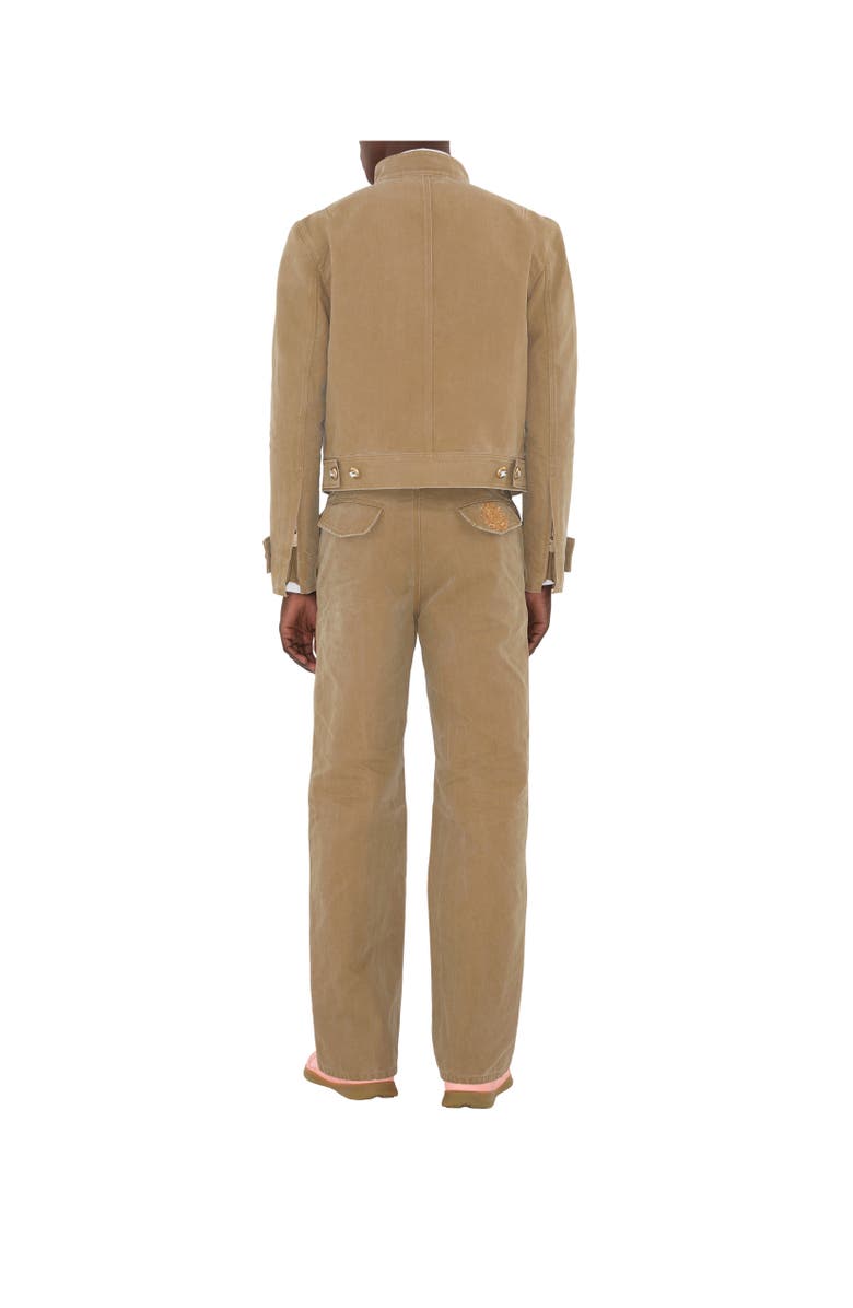 Burberry B Crest Cotton Jacket, Alternate, color, Walrus