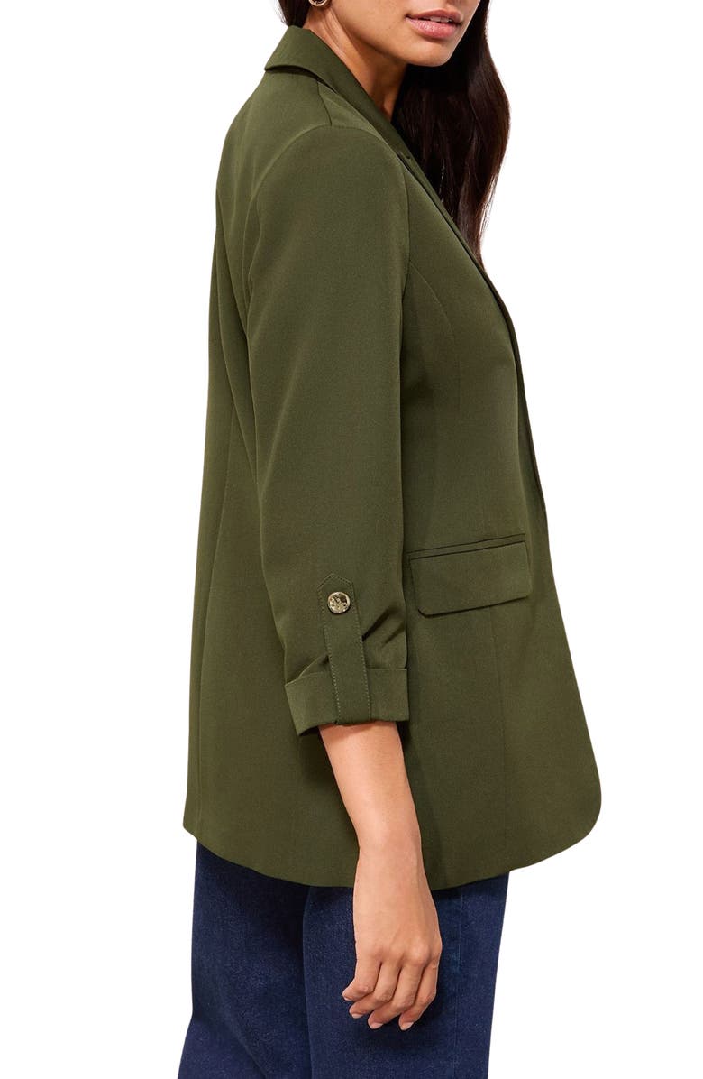 Friends Like These Roll-Tab Sleeve Blazer, Alternate, color, Green