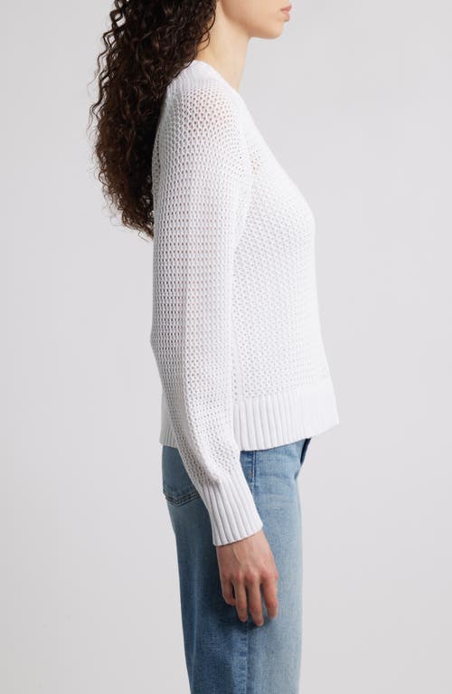 525 525 MARGOT OPENWORK COTTON MESH SWEATER 