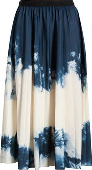 NIKKI LUND Robbie Print Midi Skirt