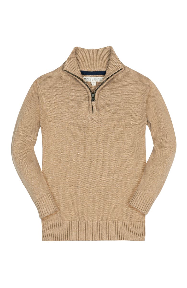 Hope & Henry Boys' Organic Half Zip Sweater, Kids, Main, color,