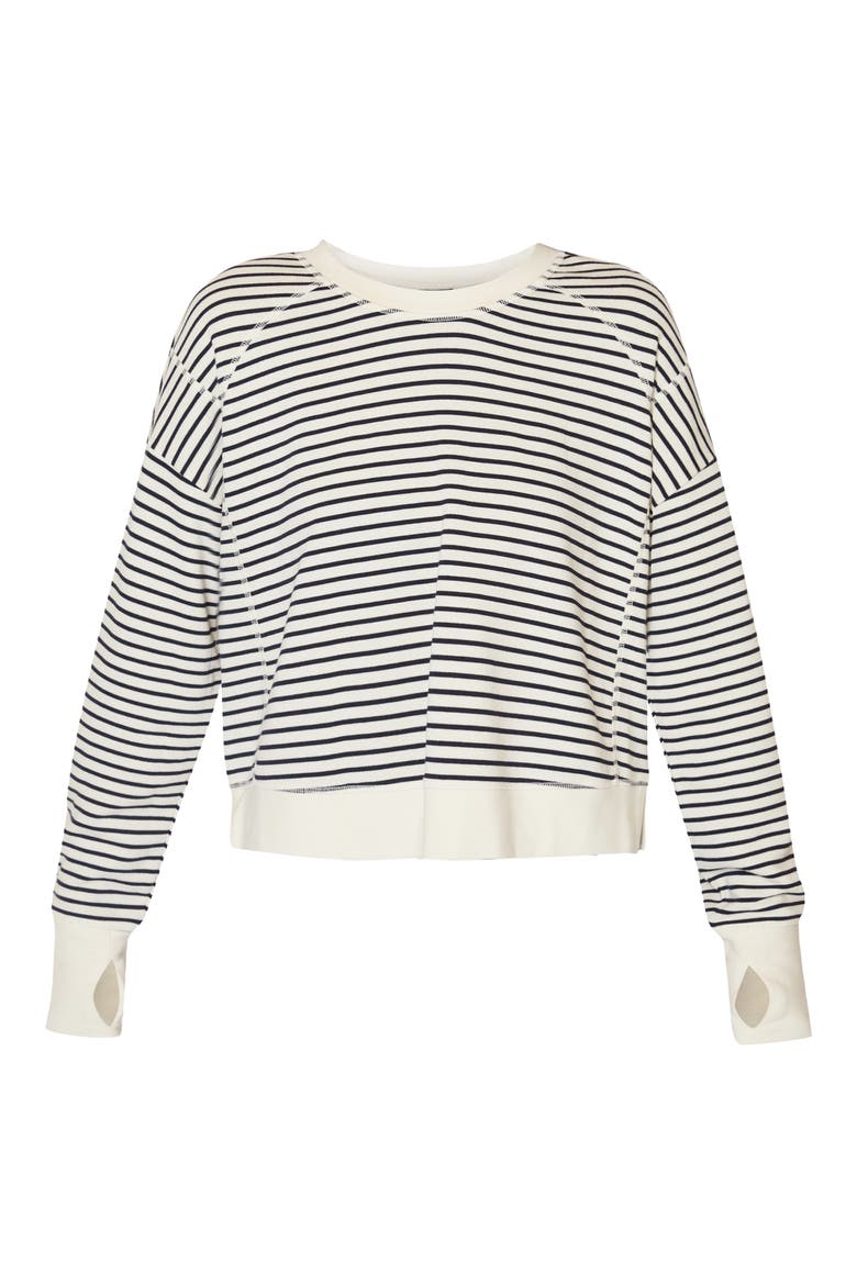 After Class Crop Sweatshirt, Alternate, color, LILY WHITE