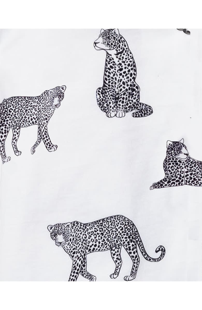 Petite Plume Panther Print Pajamas, Alternate, color, 