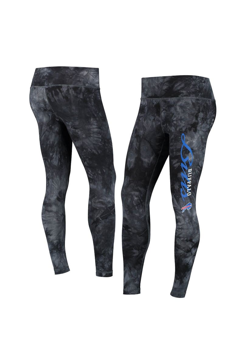 CONCEPTS SPORT Women's Concepts Sport Black Buffalo Bills Burst Tie Dye Leggings, Main, color, 