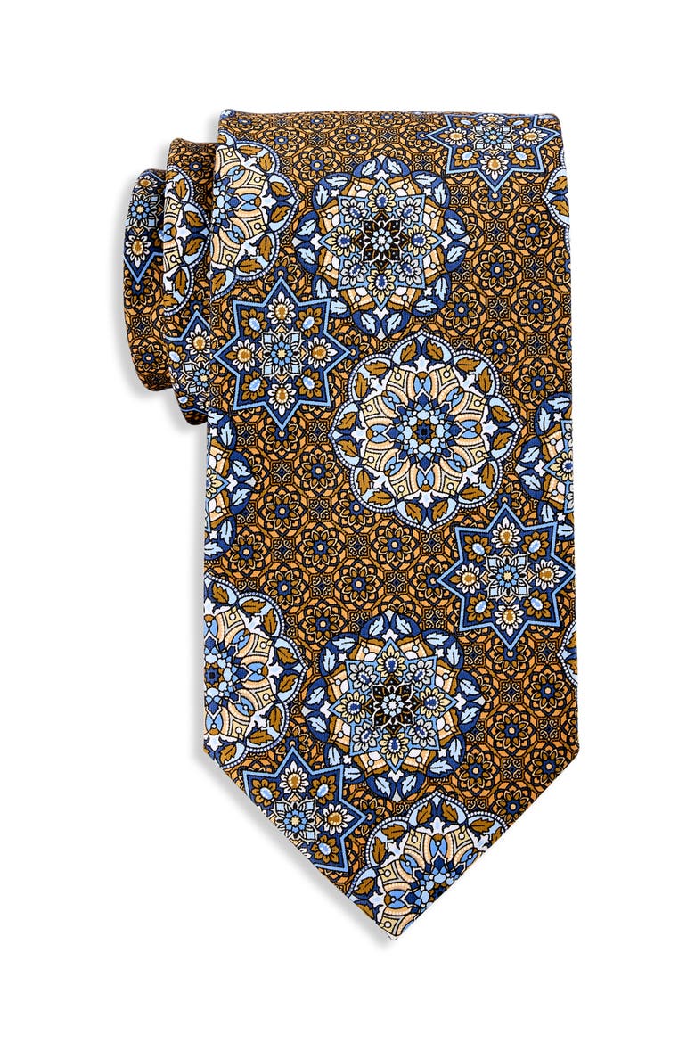 Big & Tall Digital Medallion Tie, Main, color, CORAL