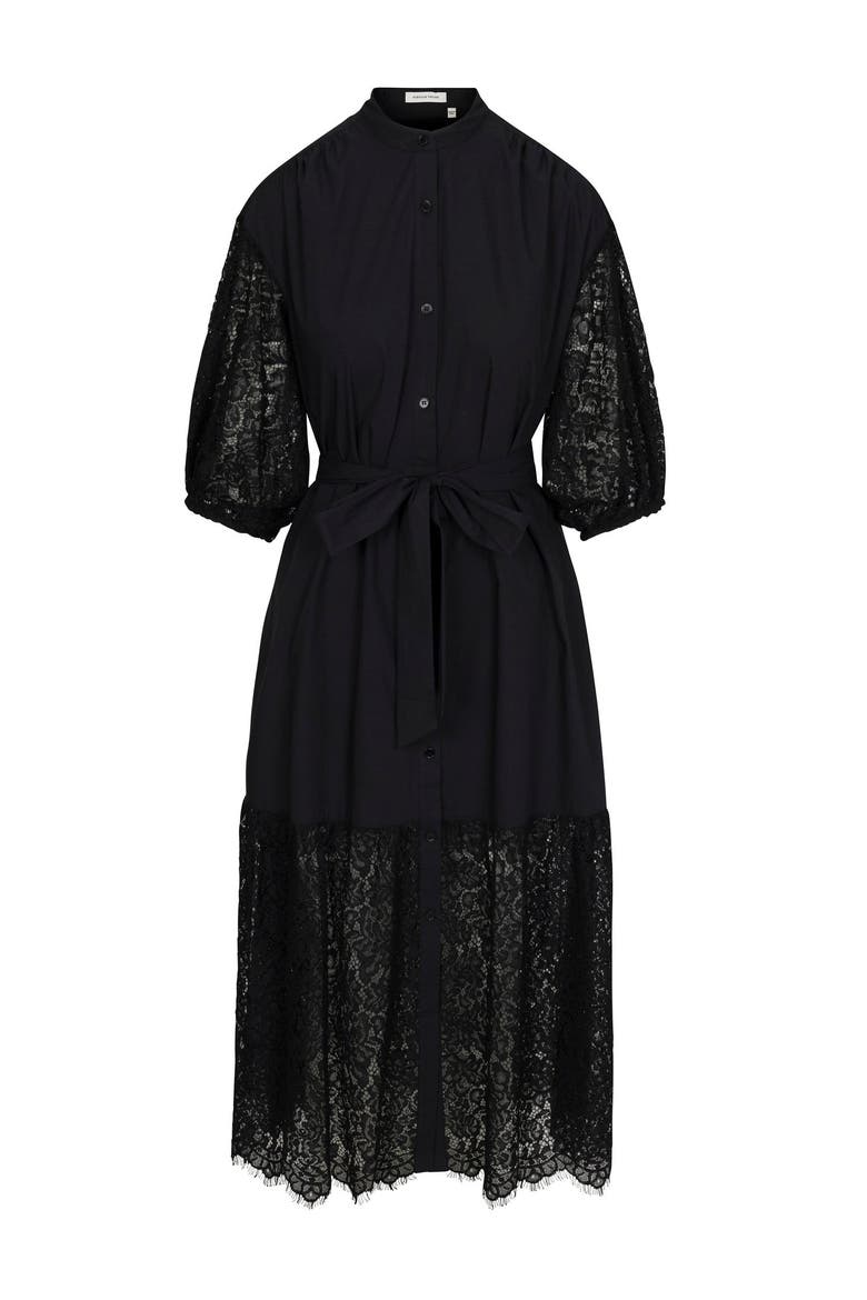 Idun Dress, Alternate, color, BLACK