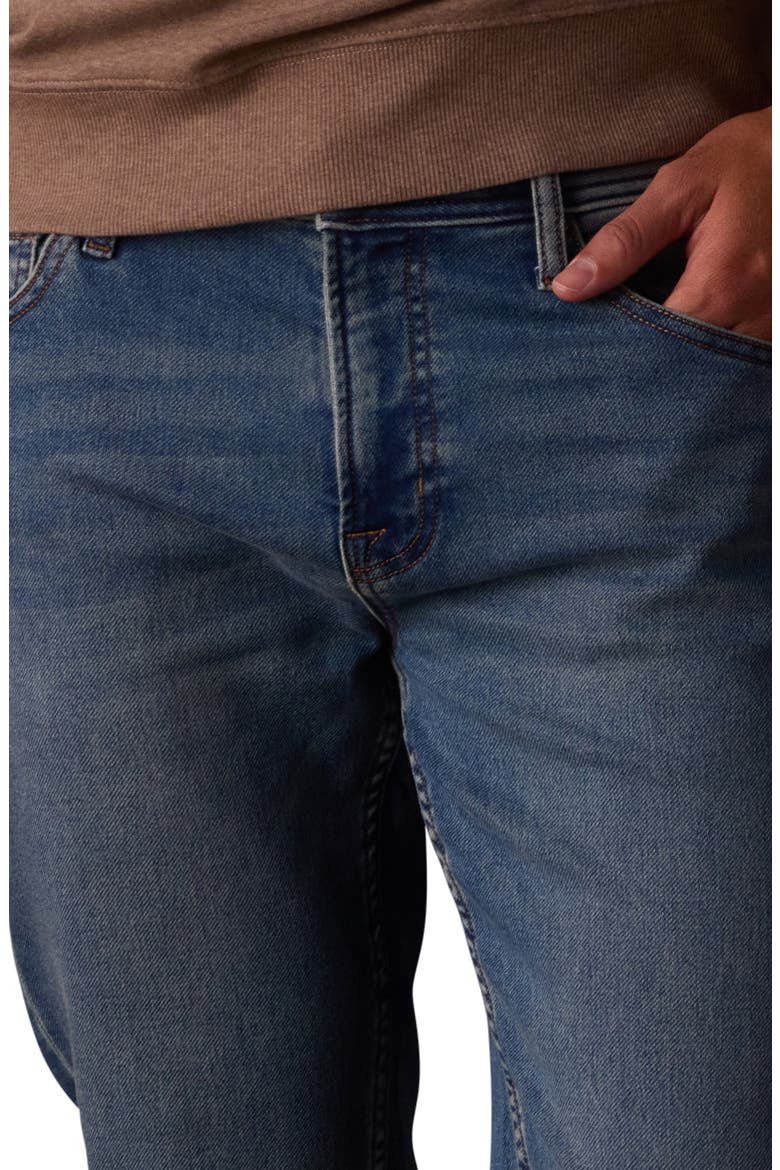 Comfort Terry Five-Pocket Jeans, Alternate, color, DARK WASH