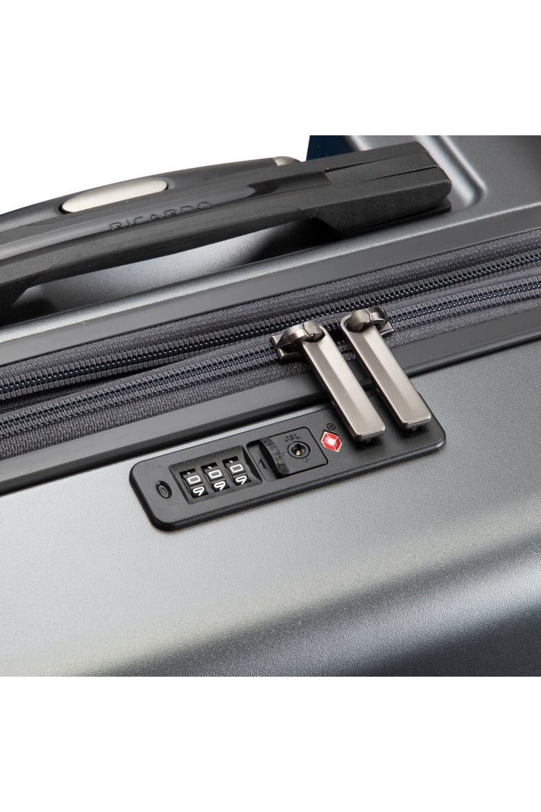 Santa Rosa Hardside Expandable 2 Piece Set 20" Front Access Carry On & 28" Checked Spinner, Alternate, color, Graphite