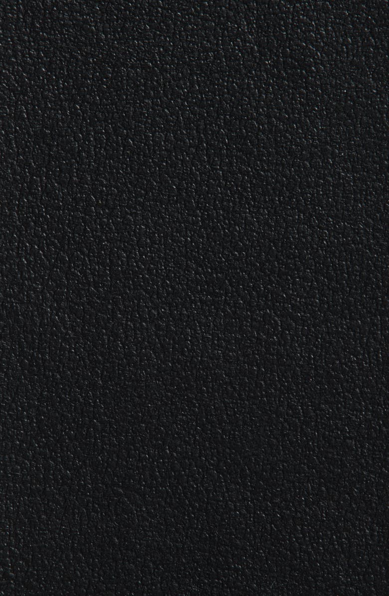 Vince Flat Leather Belt, Alternate, color, Black