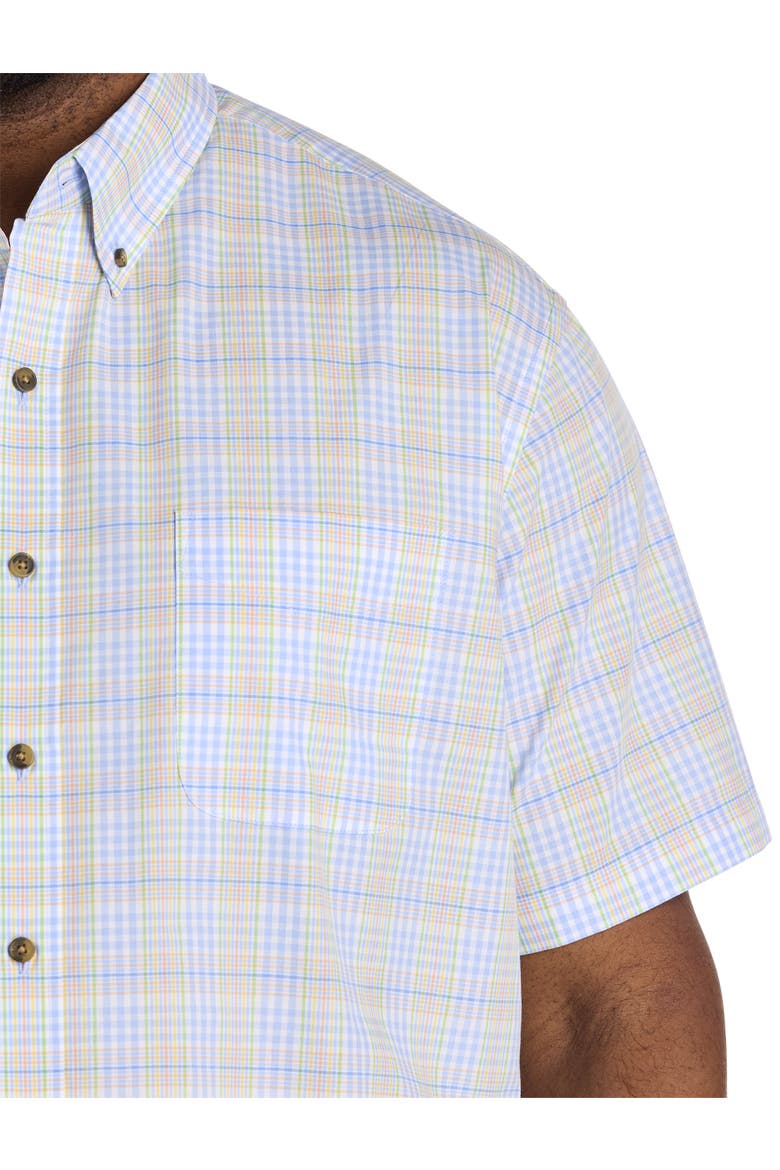Big & Tall Easy-Care Medium Plaid Sport Shirt V5, Alternate, color, MULTI