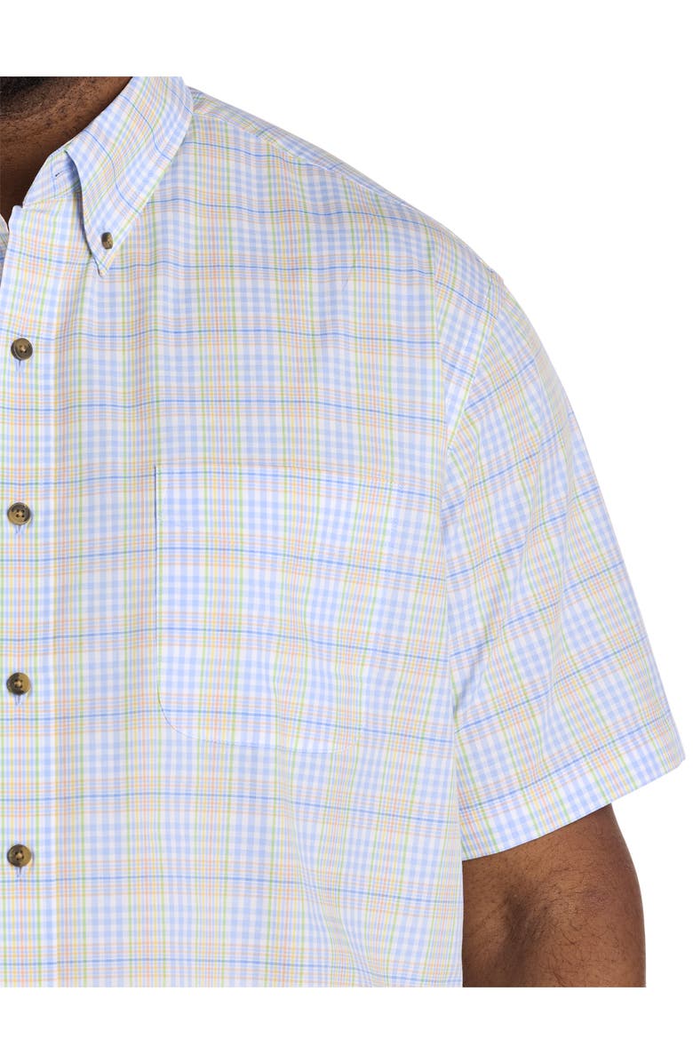 Harbor Bay by DXL Big & Tall Easy-Care Medium Plaid Sport Shirt V5, Alternate, color, Multi