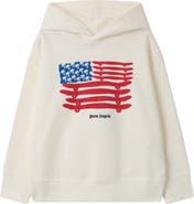 Palm Angels Kids' Palms Flag Graphic Hoodie