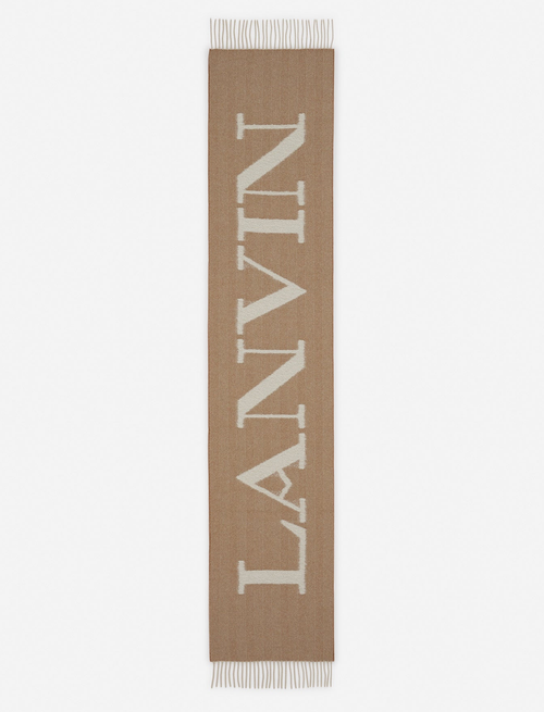 Lanvin Signature Fringed Wool Scarf