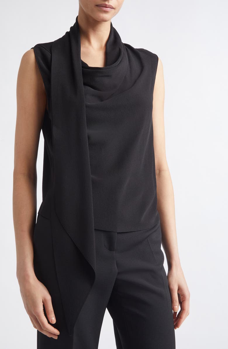 Altuzarra Elmer Stripe Polo Sweater Vest, Alternate, color, Black